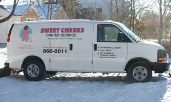 Sweet Cheeks Diaper Service Van